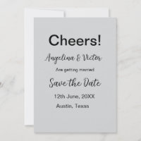 Modern Save the Date schlicht und elegant