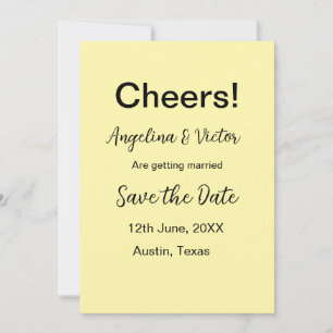 Modern Save the Date schlicht und elegant Einladung