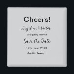 Modern Save the Date schlicht und elegant Magnet<br><div class="desc">Gestaltung</div>