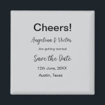 Modern Save the Date schlicht und elegant Magnet<br><div class="desc">Gestaltung</div>
