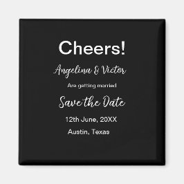Modern Save the Date schlicht und elegant Magnet