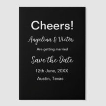 Modern Save the Date schlicht und elegant