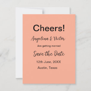 Modern Save the Date schlicht und elegant Postkarte