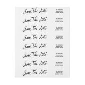 Modern Save the Date Simple Script Typografie (Bogen)