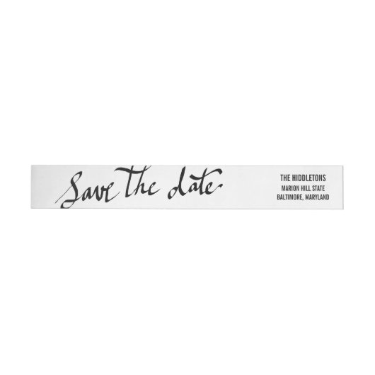 Modern Save the Date Simple Script Typografie (Person)