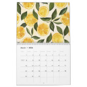 Modern Scandinavian Floral Fruit | Folk Art Wall Kalender (Mär 2026)