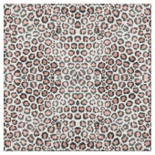 Modern schicke Black Rose Gold Foil Leopard Printi Stoff (Muster)