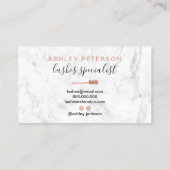 Modern-schicke Rose-Goldbarren besticht durch bürs Visitenkarte (Rückseite)