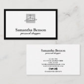 Modern schicker Modehändler Stylist Visitenkarte (Vorne/Hinten)