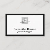 Modern schicker Modehändler Stylist Visitenkarte (Vorderseite)