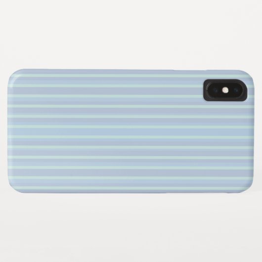 Modern schimmernd blau gestreift Case-Mate iPhone hülle (Rückseite (Horizontal))