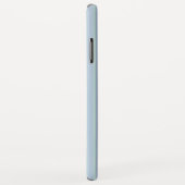 Modern schimmernd blau gestreift Case-Mate iPhone hülle (Hinten/Rechts)