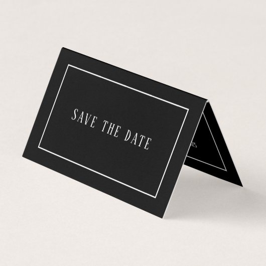 Modern & schlank, Foto Save the Date Card Visitenkarten (Vorderseite)