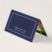 Modern & schlank, Foto Save the Date Card Visitenkarten (Rückseite)