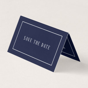 Modern & schlank, Foto Save the Date Card Visitenkarten