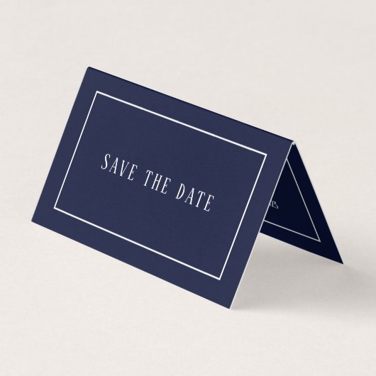 Modern & schlank, Foto Save the Date Card Visitenkarten (Vorderseite)