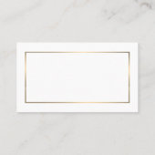 Modern & schlank, Weiß/Gold Bachelor Party Ticket (Rückseite)
