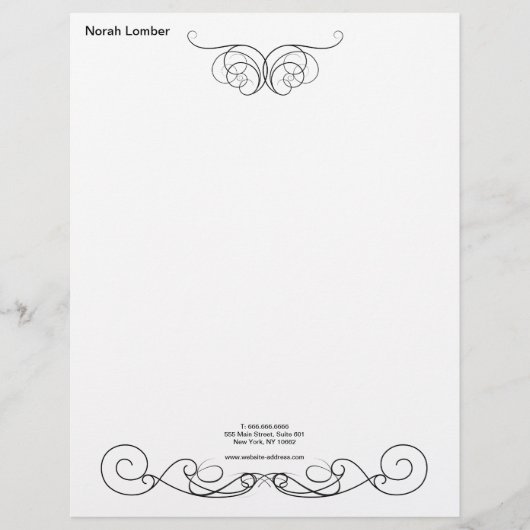 Modern schlicht Beruflich Briefbogen (Vorderseite)