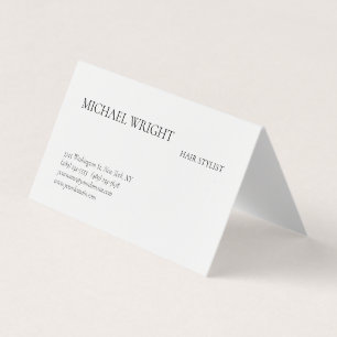 Modern schlicht einfach Minimalist Visitenkarten