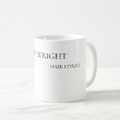 Modern Schlicht einfach Minimalistisch Kaffeetasse (VorderseiteRechts)