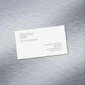 Modern Schlicht einfach Minimalistisch Magnetische Visitenkarte (Beispiel)