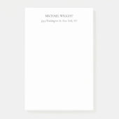 Modern Schlicht einfach Minimalistisch Post-it Klebezettel (Vorderseite)