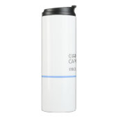 Modern Schlicht einfach Minimalistisch Thermosbecher (Nach links gedreht)