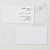 Modern Schlicht einfach Minimalistisch Visitenkarte (Vorne/Hinten)