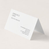 Modern Schlicht einfach Minimalistisch Visitenkarten (Vorderseite)