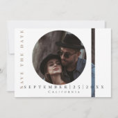 Modern schlichte Flachbild-Save the Date-Karte Save The Date (Vorderseite)