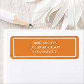Modern schlichtes Basisdesign Orange und Weiß (Insitu)