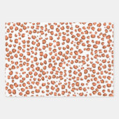 Modern schneebedeckter rosafarbener Rosa Grüner Ti Geschenkpapier Set (Vorderseite 2)