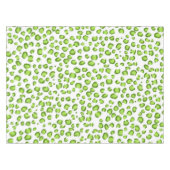 Modern schneebedecktes Muster Tierfarbe Grün Tischdecke (Vorderseite (Horizontal))