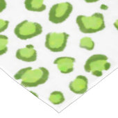 Modern schneebedecktes Muster Tierfarbe Grün Tischdecke (Schrägansicht)