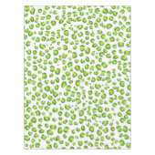 Modern schneebedecktes Muster Tierfarbe Grün Tischdecke (Vorderseite)