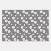 Modern Schneeflocken Weihnachtsschnee Schneeflocke Geschenkpapier Set (Vorderseite 2)