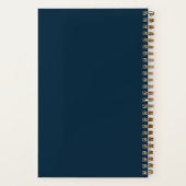 Modern School Brain Dump List Funny Navy Blue Notizblock (Rückseite)