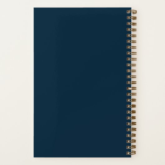 Modern School Brain Dump List Funny Navy Blue Notizblock (Rückseite)