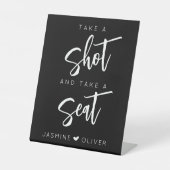 Modern Schuss ab und nehme das Plakatschild Sockelschild (Vorderseite)