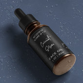 Modern Schwarz 1 OZ Dropper Flasche wasserdicht Etiketten