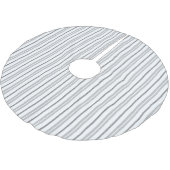 Modern-Schwarz-Streifen Muster Polyester Weihnachtsbaumdecke (Schrägansicht)