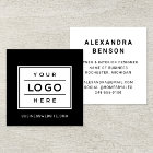 Modern Schwarz-Weiß-Firmenlogo