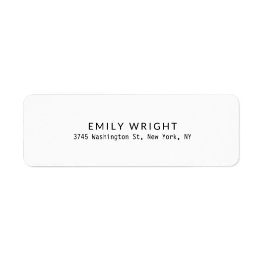 Modern Schwarz/Weiß Minimalistisch Beruflich (Vorne)