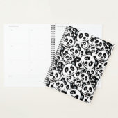 Modern Schwarz-Weiß Süßer Panda-Bär-Muster Planer (Anzeige)