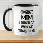 Modern Schwarz-Weiß-Zitat zum Muttertag Tasse<br><div class="desc">Design besteht aus moderner Typografie mit serifenigem Schriftart. Das Funny Mother's Day Zitat Moderne Schwarz-Weiß-Tasse ist ein köstliches und humorvolles Geschenk, das die wunderbare, manchmal chaotische Reise der Mutterschaft feiert. Diese Tasse verbindet zeitgenössisches Design und macht sie zu einem nachdenklichen und unterhaltsamen Geschenk für Mütter, die mit ihrer morgendlichen Tasse...</div>