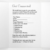 Modern Schwarz-weiße Kirchenverbindungen Broschüre (Innenseite Mitte)