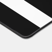 Modern Schwarz-weiße Streifen Schreibtischunterlage (Ecke)