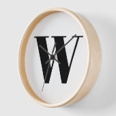 Modern Schwarz-weißer, benutzerdefinierter Anfangs Uhr (Winkel)