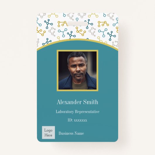 Modern Science Company Employee Photo Ausweis (Vorderseite)