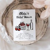 Modern Scribble Italienische Brautdusche Einladung